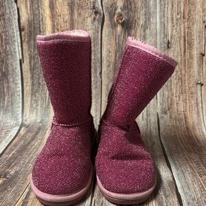 Preowned Dawgs Sparkly Pink Boots Size 6 Item #PHK6932